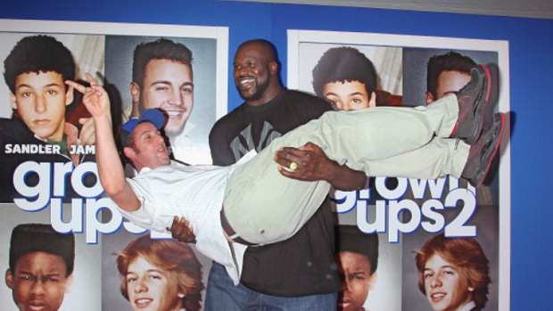 Adam Sandler wouldn't give Shaq a movie role until he won a championship -  Article - Bardown