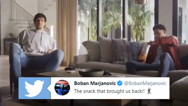 Goldfish Mega Bites TV Spot, 'Tiny Handful' Featuring Boban Marjanović,  Tobias Harris 