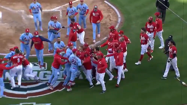 Benches clear