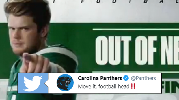 Panthers social media team wins the Sam Darnold trade