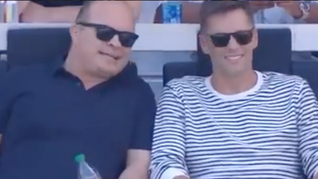 TSN on X: Tie Domi and Tom Brady catching some MLS action in Miami ⚽️   / X