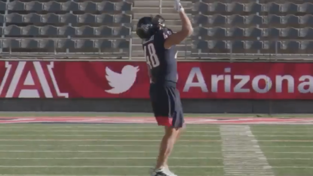 Gronk sets Guinness World Record catching ball dropped from helicopter