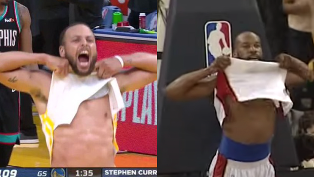 Steph Curry broke out the Baron Davis celebration on his big night