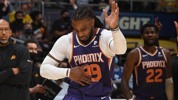 Jae Crowder stares down LeBron James”: Suns forward turns into a meme after  hard fouling Lakers MVP in Game 4 win over the Lakers - The SportsRush