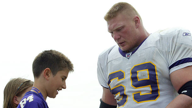 Brock Lesnar with the Minnesota Vikings