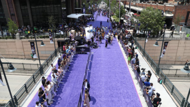 Fernando Tatis Jr. may have won best dressed at the Purple Carpet