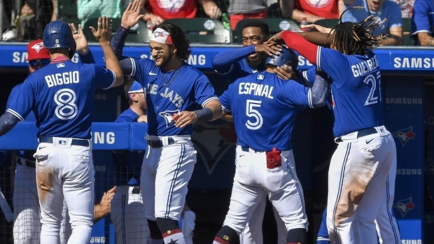 Blue Jays celebrate