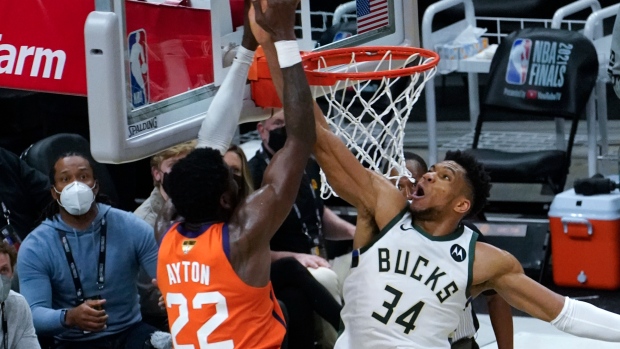 Giannis Antetokoumpo dominates as Milwaukee Bucks complete 4-0