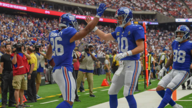 Saquon Barkley, Eli Manning