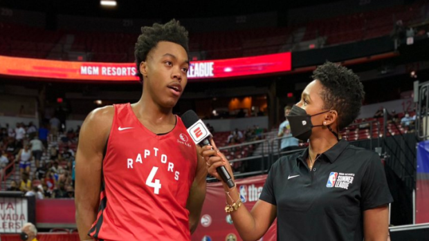 Raps fans are getting excited after Scottie Barnes lights up his Summer