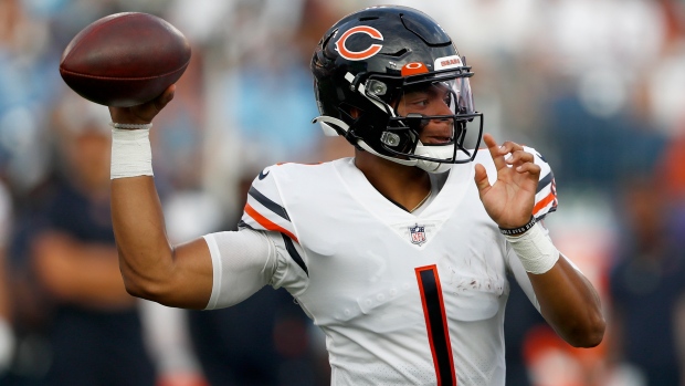 Chicago Bears rookie QB Justin Fields replaces injured Andy Dalton