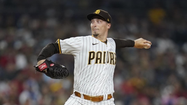 Padres lefty Blake Snell perfect through 6 innings vs Angels Article Image 0