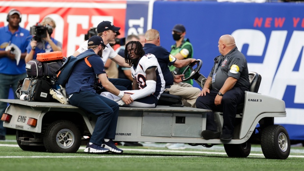 Denver Broncos Jerry Jeudy Carted Off Injury - TSN.ca