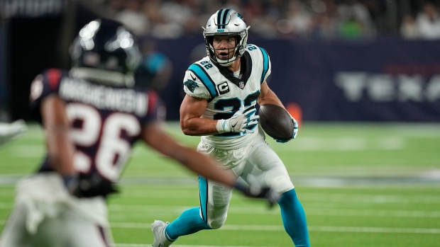 Youth Christian McCaffrey Blue Carolina Panthers Performance