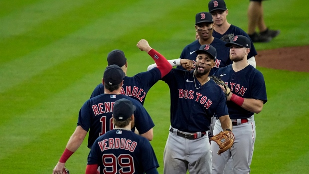 Boston Red Sox celebrate