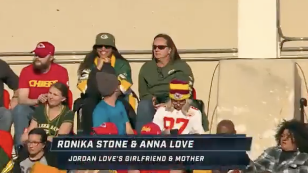 Jordan Love's family we're given the worst possible seats for his