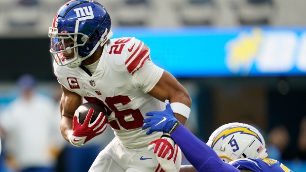 Giants' Saquon Barkley questionable vs Eagles due to neck injury