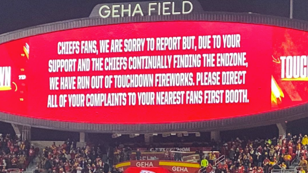 The Kansas City Chiefs had to apologize for running out of