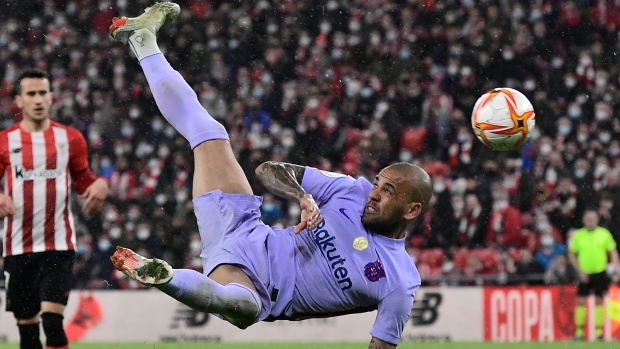 Again here!' - Dani Alves shocks fans in PSG shirt after Barcelona