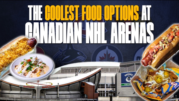 The coolest food options are Canadian NHL Arenas 