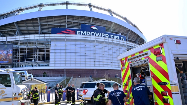 Broncos' new Empower Field at Mile High Scoreboard begins testing