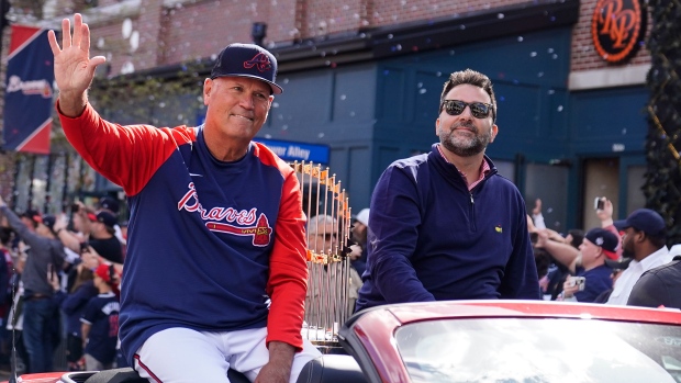World Champion Braves Unveil Gold Caps, Jerseys for Opening Day