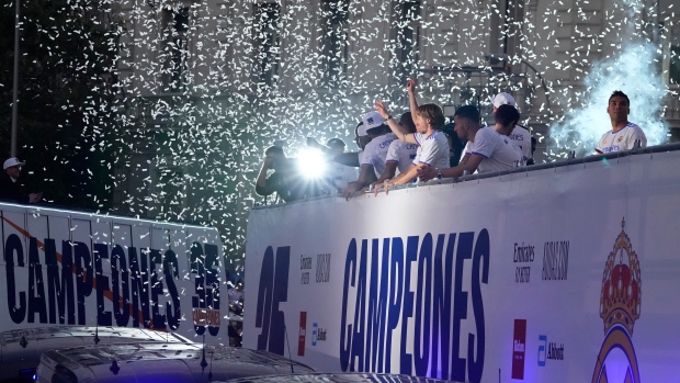 Real Madrid celebrates