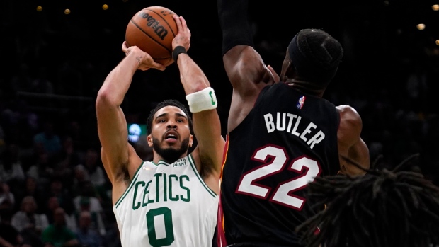 Boston Celtics wing Jayson Tatum gets high school jersey number retired 