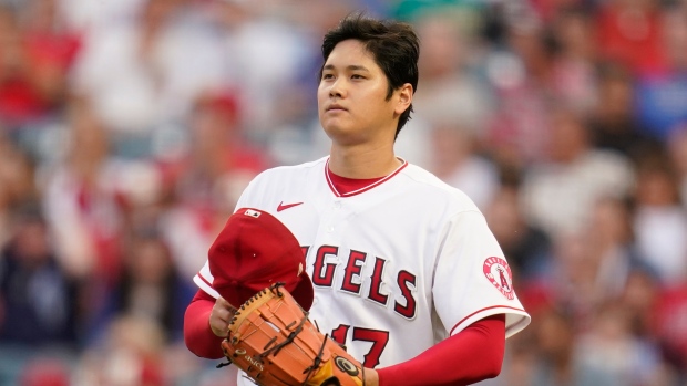 Baseball: Ohtani joins Angels teammates for 1st preseason practice