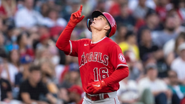 Los Angeles Angels' Taylor Ward suffers facial fractures after being hit in  head with pitch