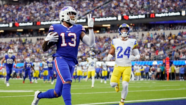 Buffalo Bills receiver Gabriel Davis may miss Monday night game vs Titans  (ankle)