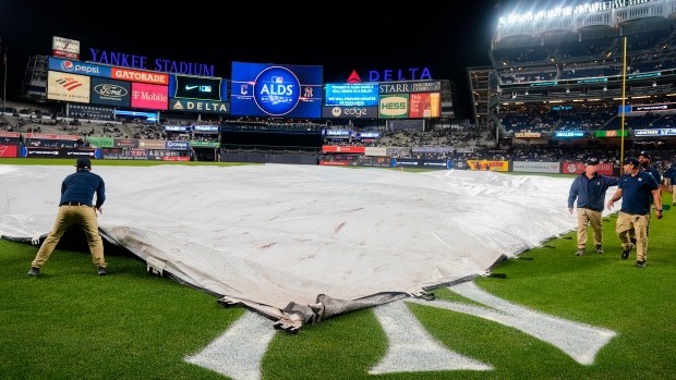 Yankee Stadium rained out