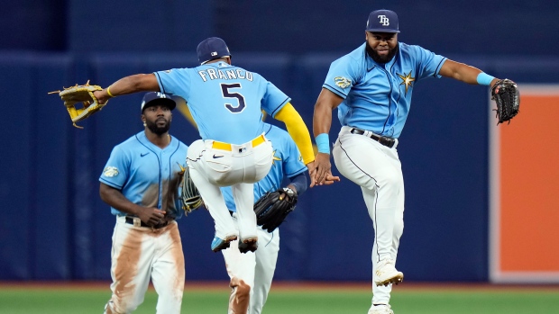 Tampa Bay Rays celebrate