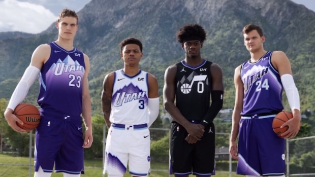 Utah Jazz new uniforms