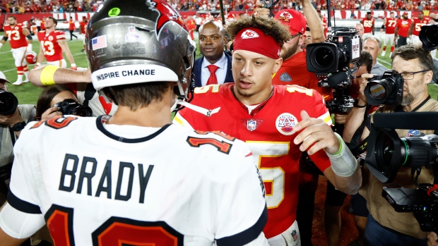 Tom Brady and Patrick Mahomes