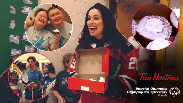 Surprising Special Olympics floor hockey team