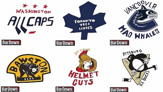 Alternative logos for all 30 NHL teams 