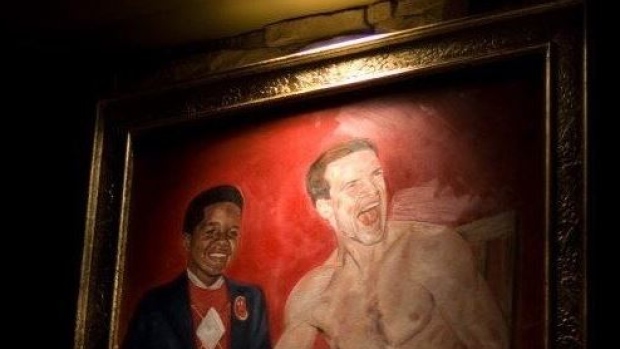 There's A Fantastic Oil Painting Of Mark Messier And Gary Coleman ...