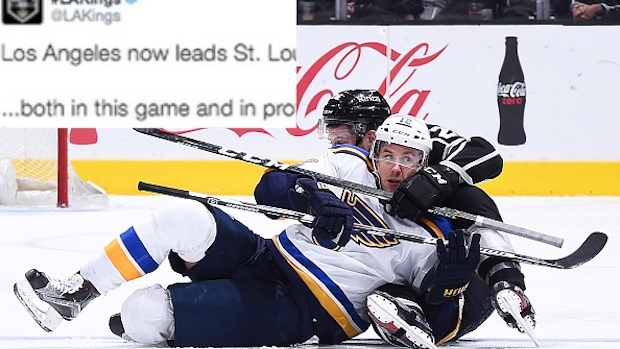 Los Angeles Kings ruthlessly burn St. Louis with tweet about NFL