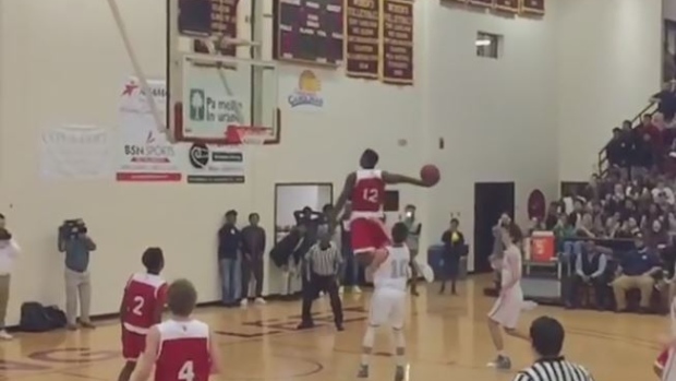 high school dunk