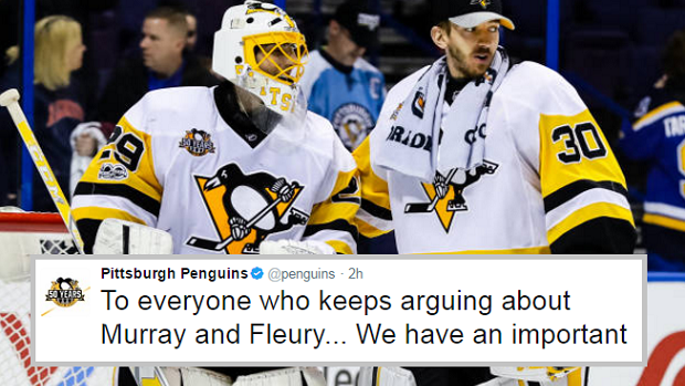 Matt Murray & Marc-Andre Fleury Pittsburgh Penguins Fanatics