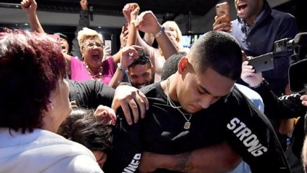 Cancer survivor James Connor is emotional after hearing his name in the third round on draft day.