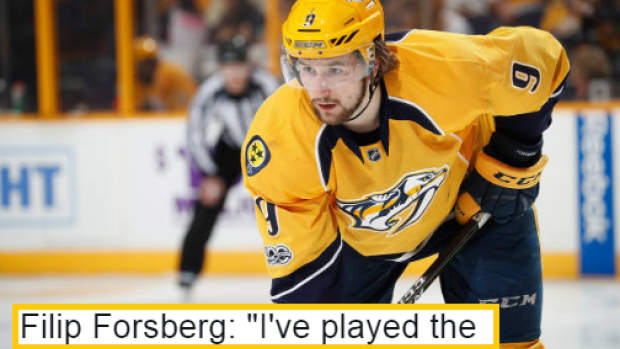 You'll love the comment Filip Forsberg made on playing in his first ...