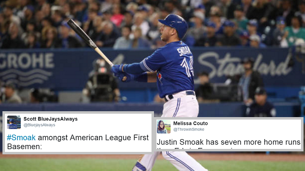 Blue Jays' Smoak named AL player of the week