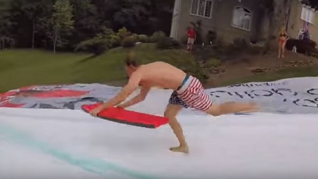 Family Creates The Longest Slip N Slide You Ll Ever See Article