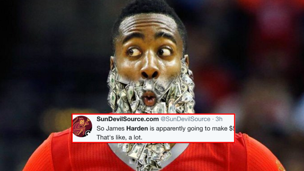 how much does james harden make