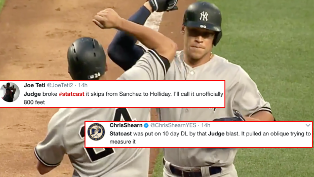 Aaron Judge crushes homer that may have broken Statcast