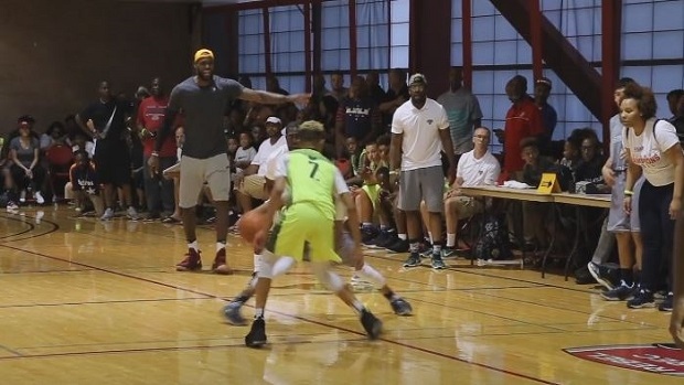 lebron james jr aau