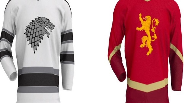 Game of Thrones hockey jerseys