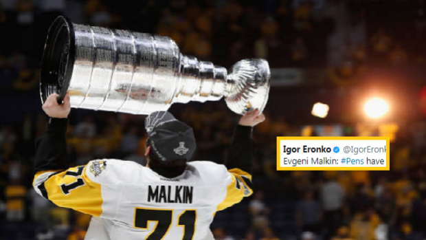 Malkin stanley cup on sale jersey